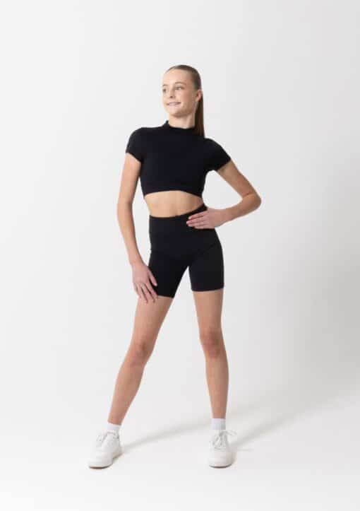 Bethanie Crop Top - Black - CHILD