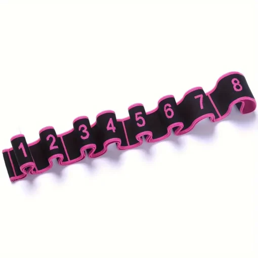 Exercise Stretch Strap - Black/Pink - Image 3
