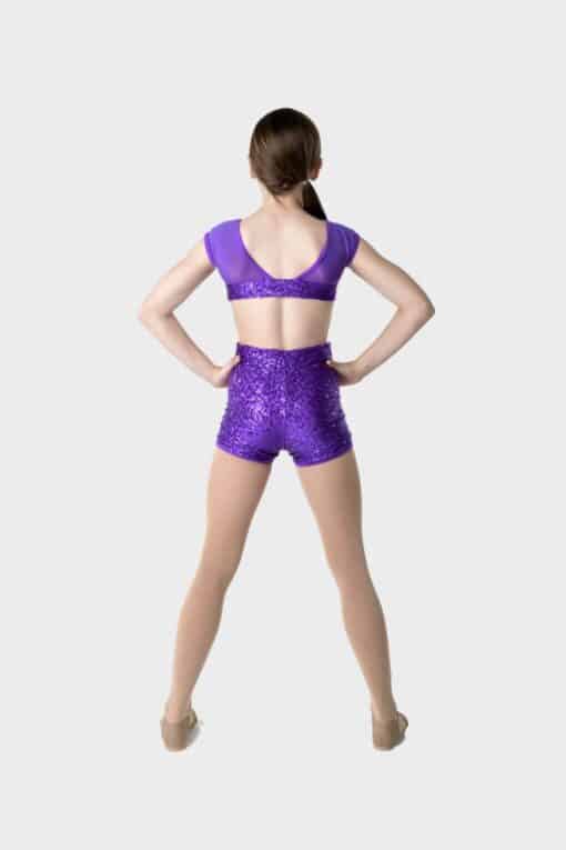Sequin Biketard - Purple - CHILD - Image 2