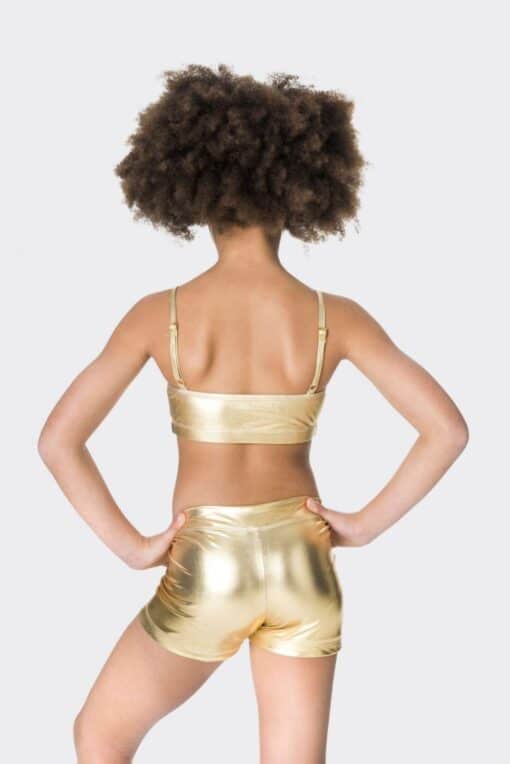 Metallic Crop Top - Gold - CHILD - Image 2