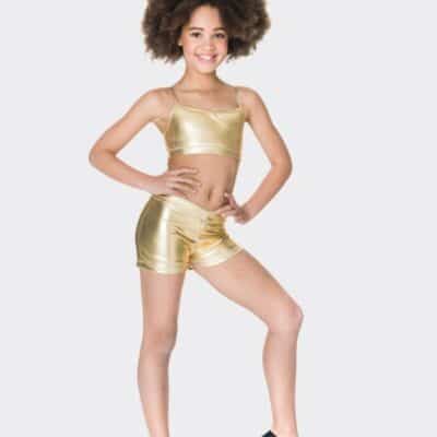 Metallic Crop Top - Gold - CHILD