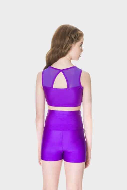 Mesh Crop Top - Purple - CHILD - Image 2