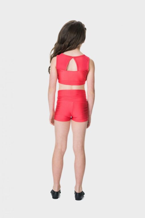 Mesh Crop Top - Red - CHILD - Image 2
