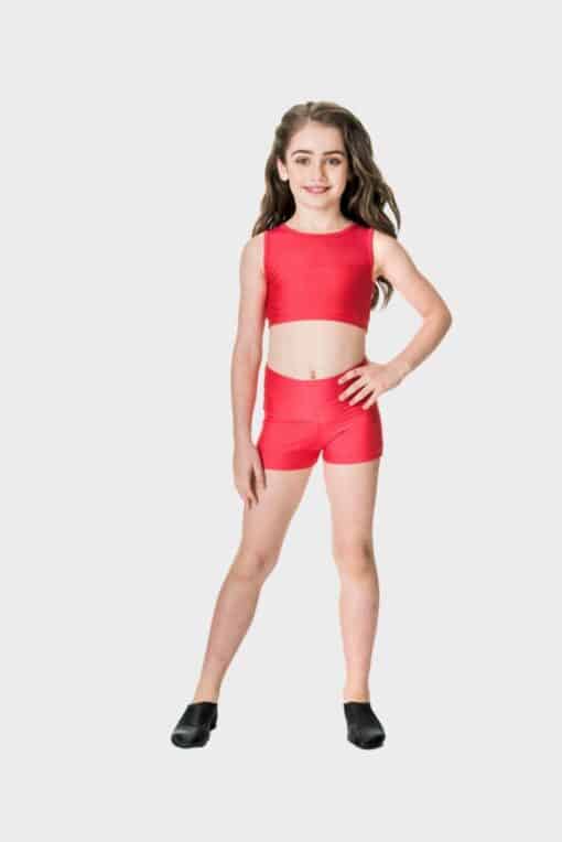 Mesh Crop Top - Red - CHILD
