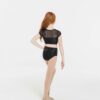 Sequin Attitude Crop Top - Black - ADULT - Image 2