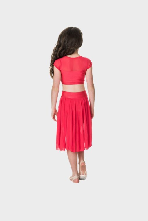 Sequin Attitude Crop Top - Red - CHILD - Image 2