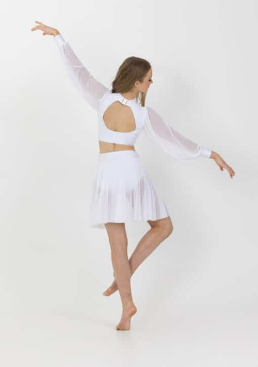 Annabelle Crop Top - White - CHILD - Image 2