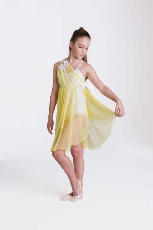 Grecian Lyrical Dress - Lemon - CHILD