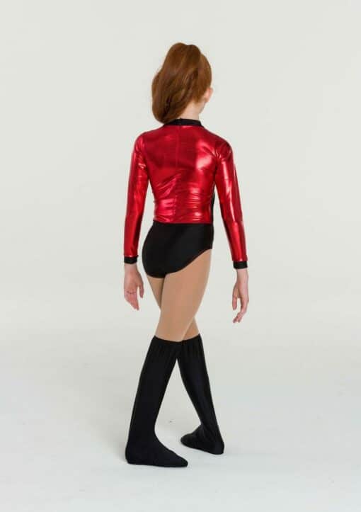 Metallic Warrior Leotard - Red - ADULT - Image 2