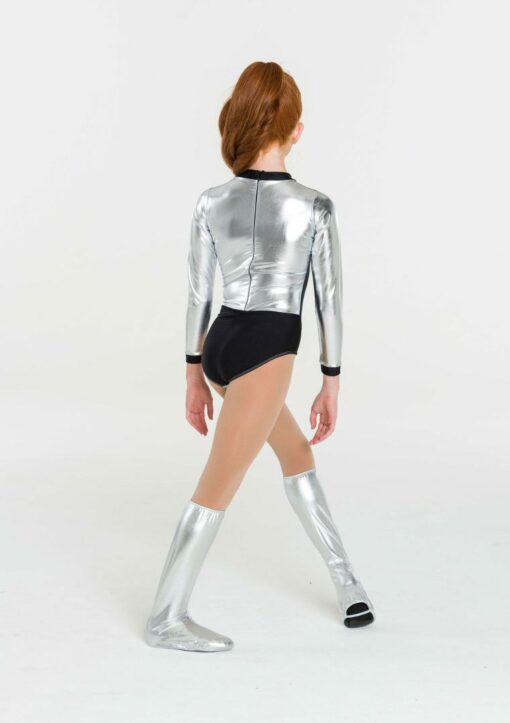 Metallic Warrior Leotard - Silver - ADULT - Image 2