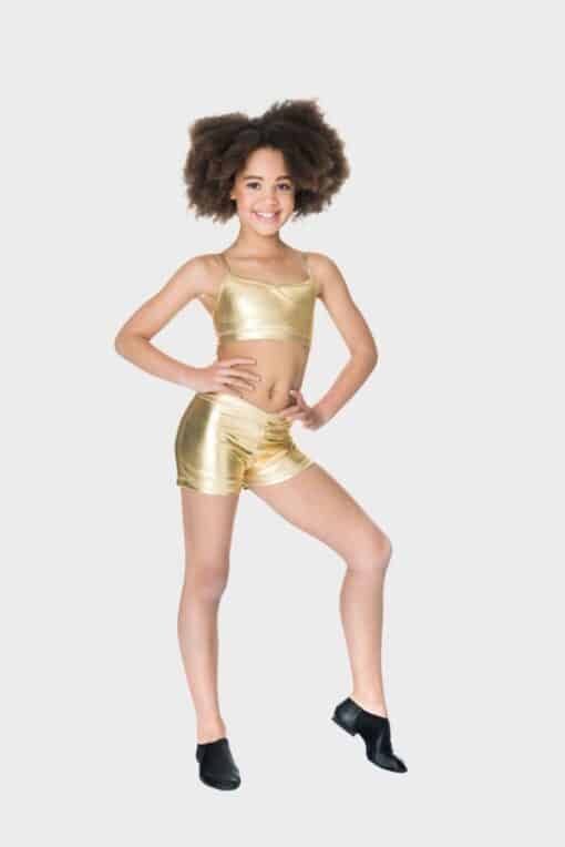 Metallic Hot Shorts - Gold - CHILD