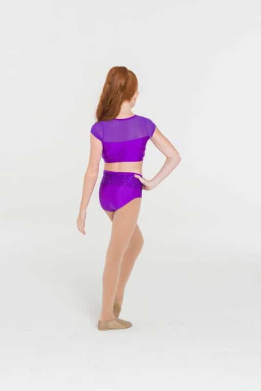 Sequin Hightop Briefs - Purple - CHILD - Image 2
