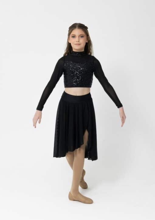 Inspire Mesh Skirt - Black - ADULT