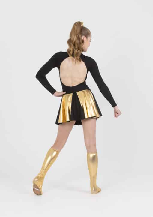 Metallic Cheer Skirt - Gold - CHILD - Image 2