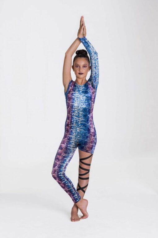 Snake Charmer Unitard - Blue - CHILD