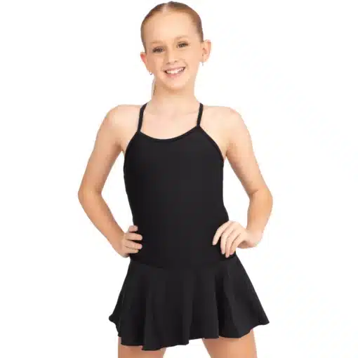 Cutie Patootie Leotard Dress - Black - CHILD