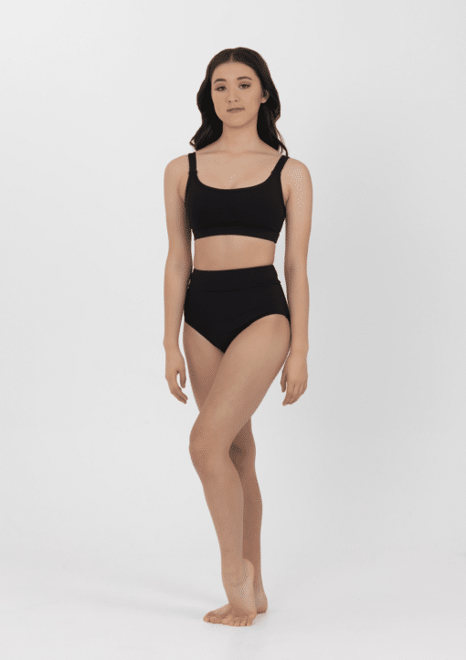 Performance Crop Top - Black - CHILD