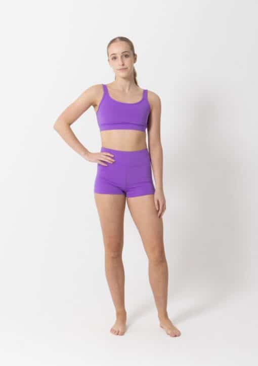 Performance Crop Top - Amethyst - CHILD