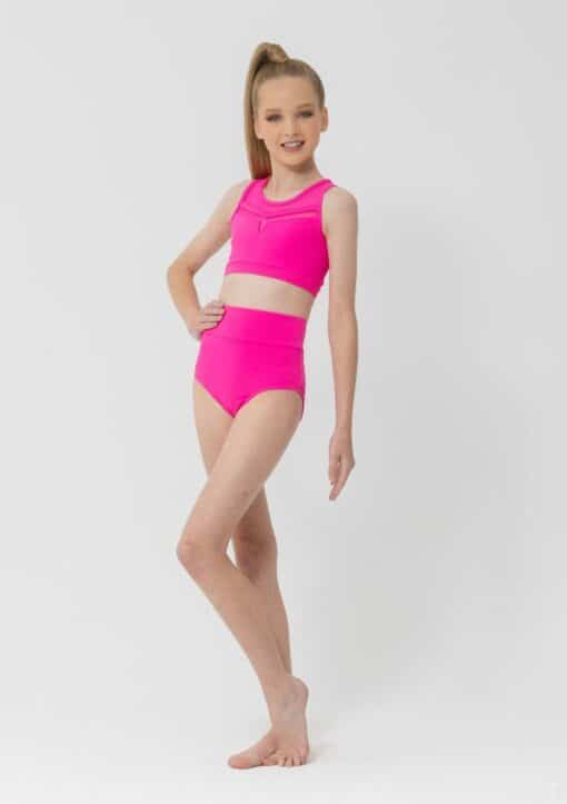 Molly Crop Top - Hot Pink - CHILD