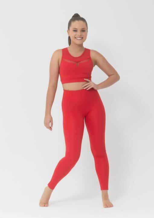 Molly Crop Top - Red - CHILD