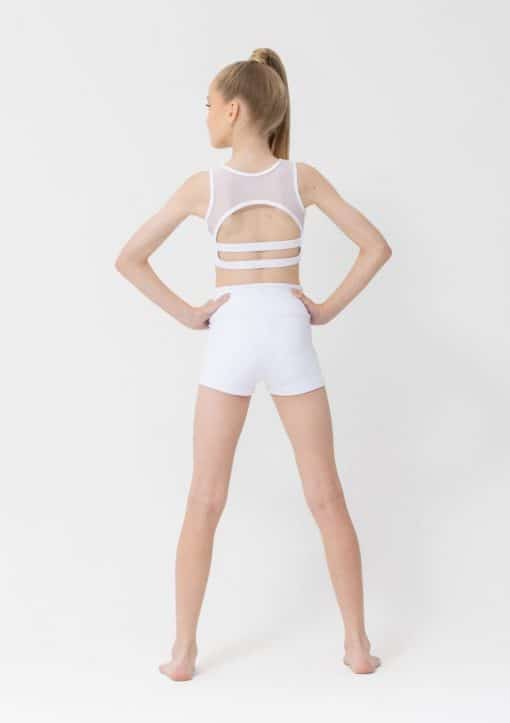 Molly Crop Top - White - CHILD - Image 2