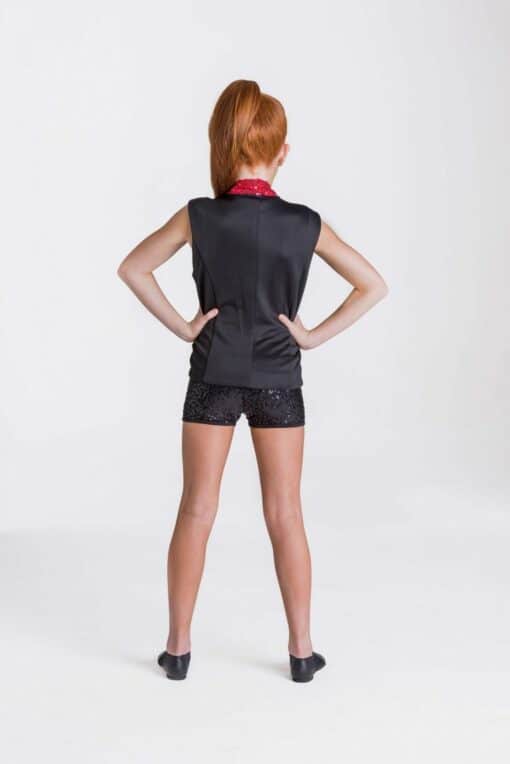 Sequin Waistcoat - Black/Red - CHILD - Image 2