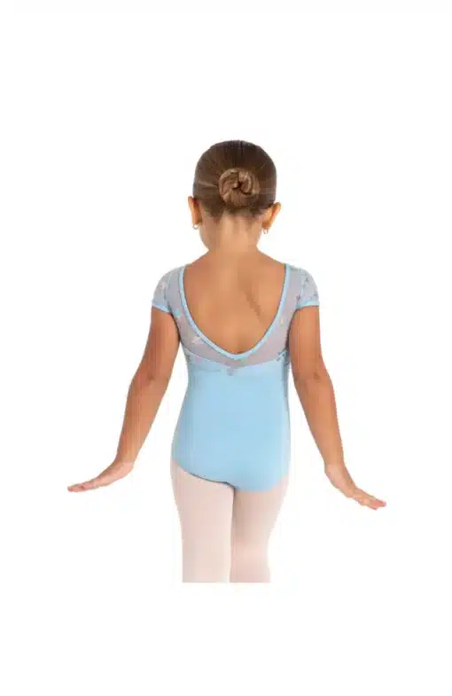 Galaxy Short Sleeve Leotard - Blue - CHILD - Image 2