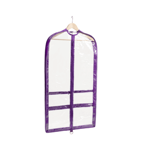 Garment Bag - Clear/Purple