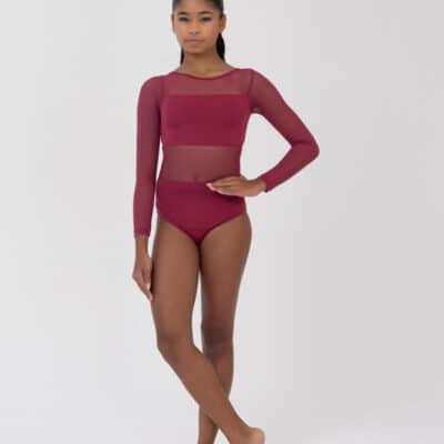 Cleo Leotard - Crimson
