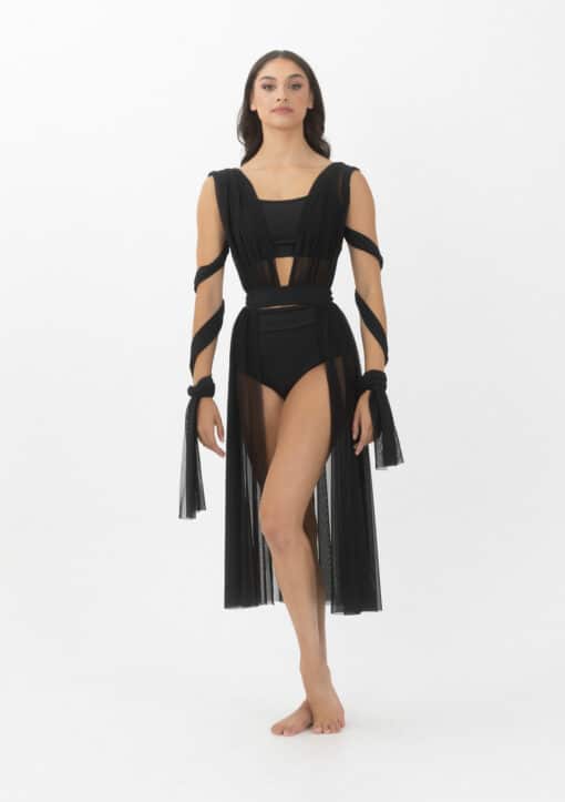 Mesh Overdress - Black - CHILD - Image 5