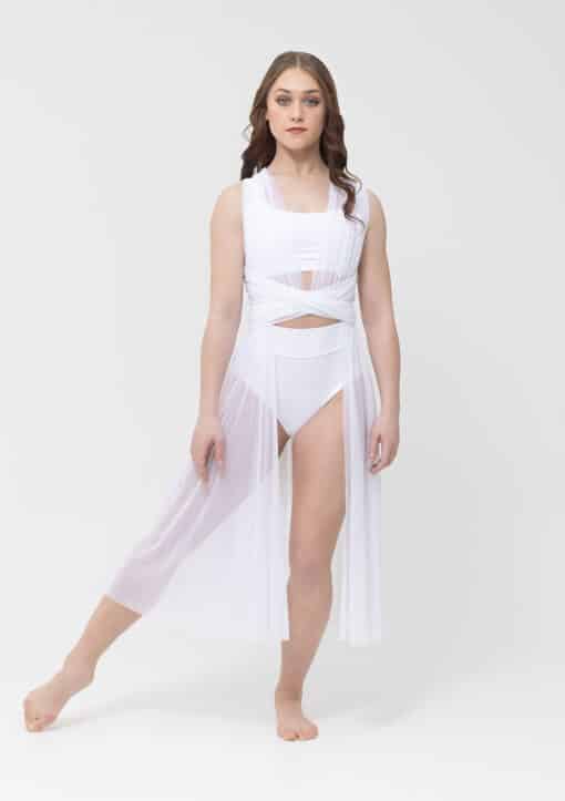 Mesh Overdress - White - CHILD