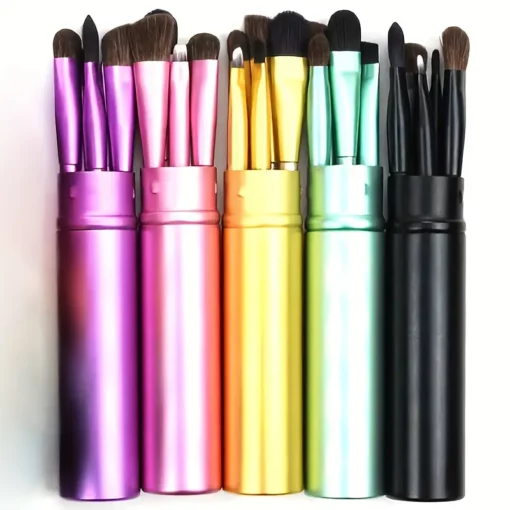 Eye Shadow Brush Set - Pink - Image 2
