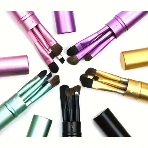 Eye Shadow Brush Set - Pink - Image 3