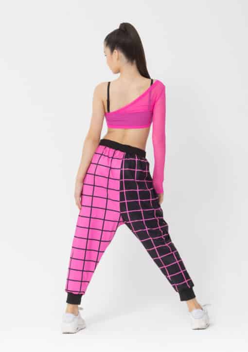 Geo Harem Pants - Hot Pink/Black - CHILD - Image 2
