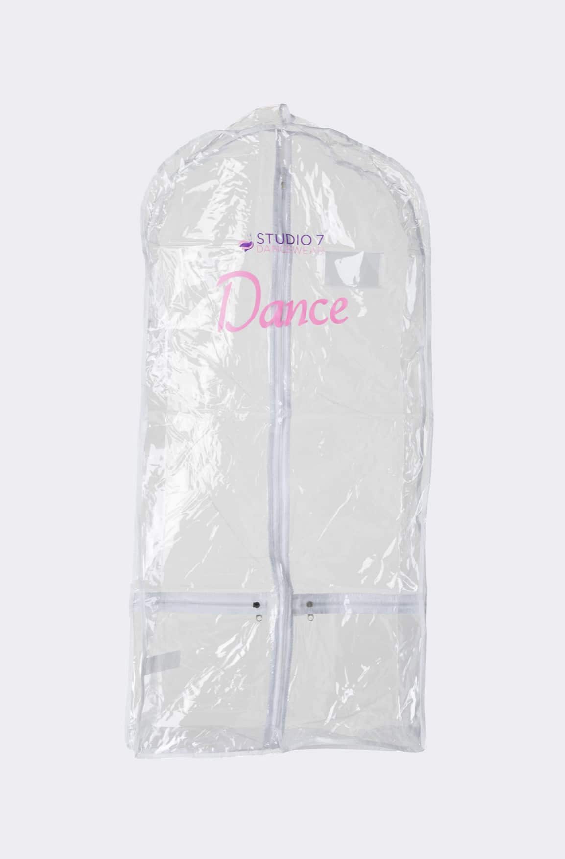 Short Garment Bag Clear Spangles Dancewear