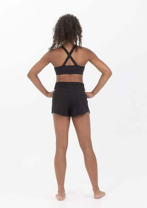 Cross Back Crop Top - Black - CHILD - Image 2