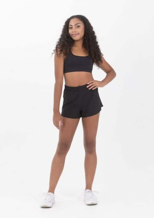 Cross Back Crop Top - Black - CHILD