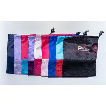 Lace Pointe Shoe Bag - Dark Purple Lace/Mauve