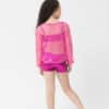 Fishnet Crop - Hot Pink - ADULT - Image 2