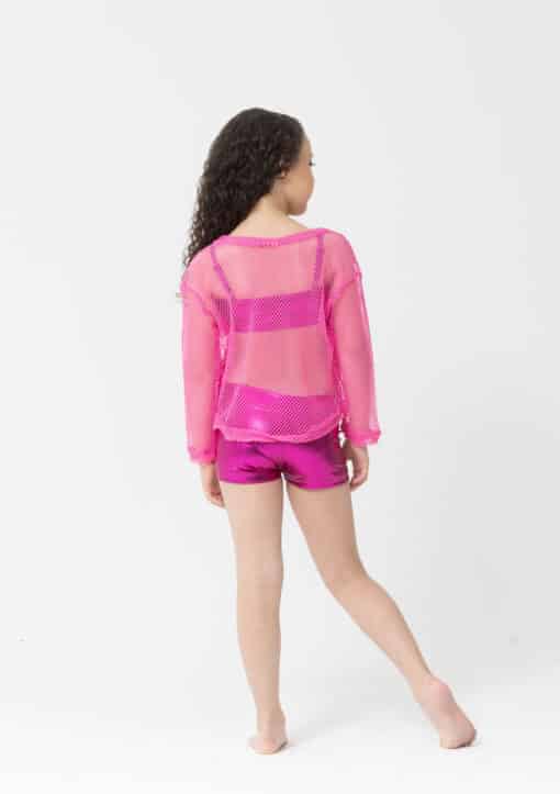 Fishnet Crop - Hot Pink - ADULT - Image 2