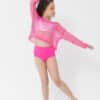 Fishnet Crop - Hot Pink - ADULT