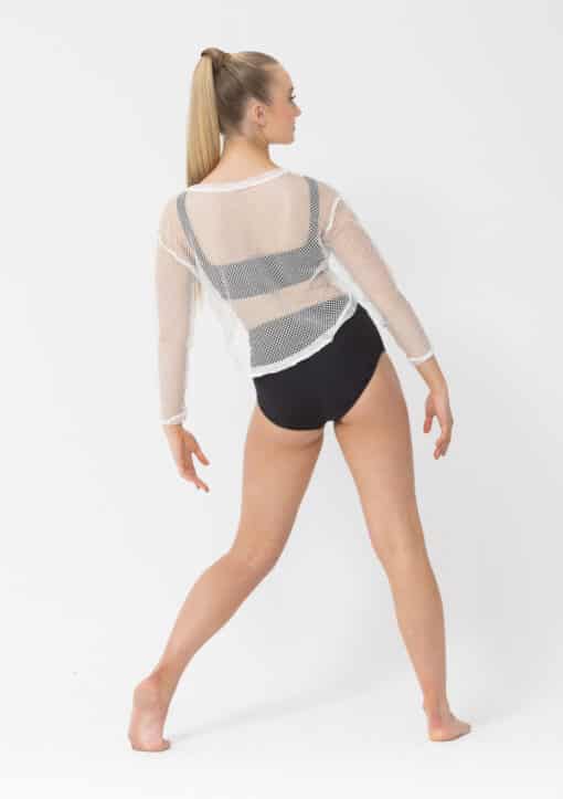 Fishnet Crop - White - ADULT - Image 2