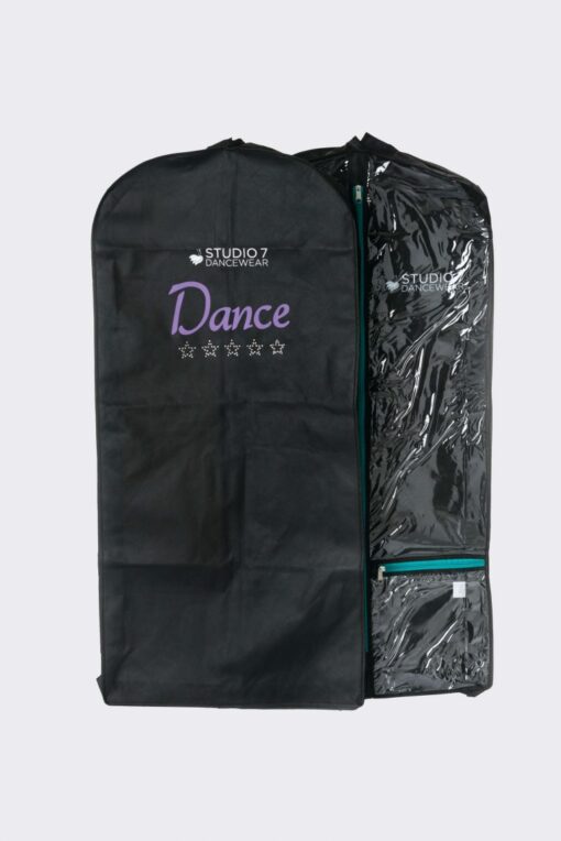 Short Garment Bag - Black/Purple
