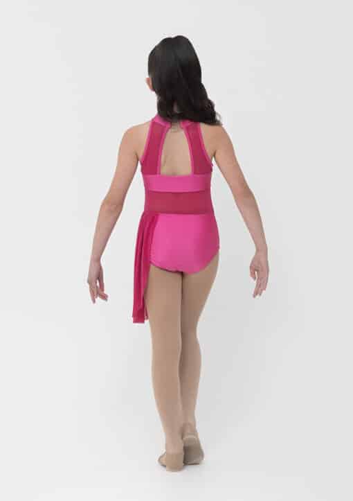 Georgia Leotard w/skirt - Fuchsia - CHILD - Image 2