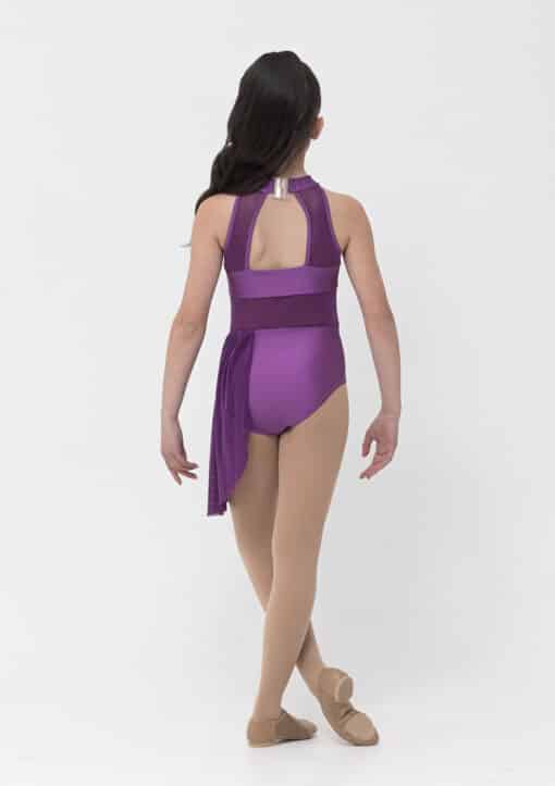Georgia Leotard w/skirt - Purple - CHILD - Image 2