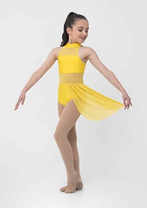 Georgia Leotard w/skirt - Yellow - CHILD