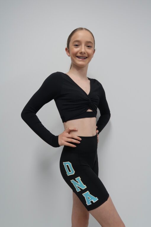 DNA Tiffany L/S Crop - Black - ADULT *SALE - Image 2