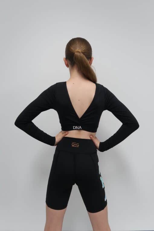 DNA Tiffany L/S Crop - Black - ADULT *SALE - Image 3