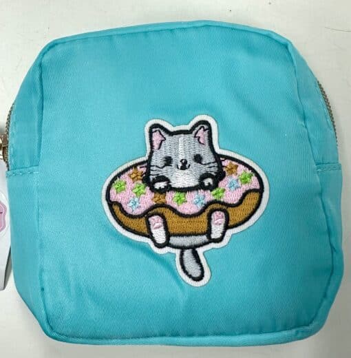 Square Bag - Turquoise Cat