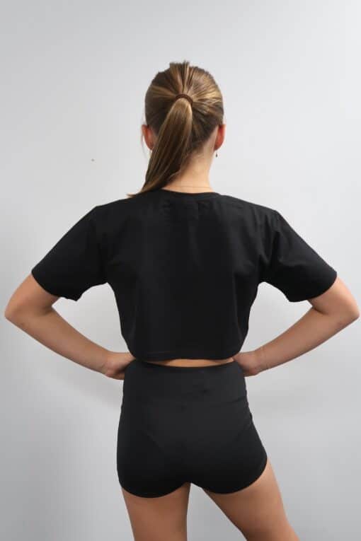 DNA Crop Tee - Black - CHILD - Image 2
